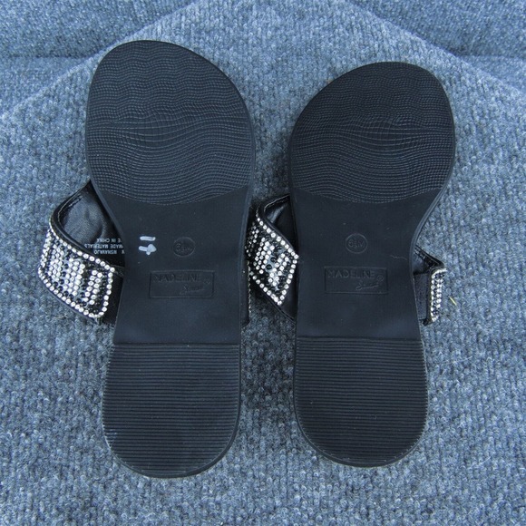 Madeline Stuart Navajo Women Flip Flop Sandal Shoes Black Synthetic Size 6.5 Med - Picture 7 of 9